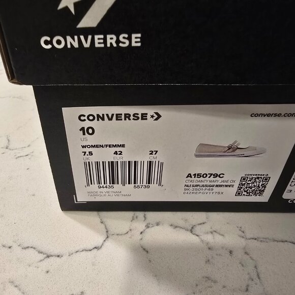 Woman's Shoes Converse Chuck Taylor All Star Dainty Mary Jane Ballet OLIVE 10 - Picture 10 of 13